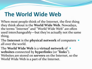 What exactly is the Internet and how does it work | PDF
