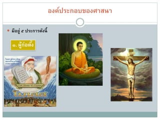องค์ประกอบของศาสนา
๒. ศาสนธรรมหรือคาสั่งสอน
 