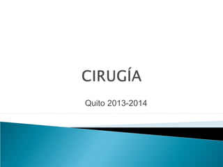 Quito 2013-2014
 
