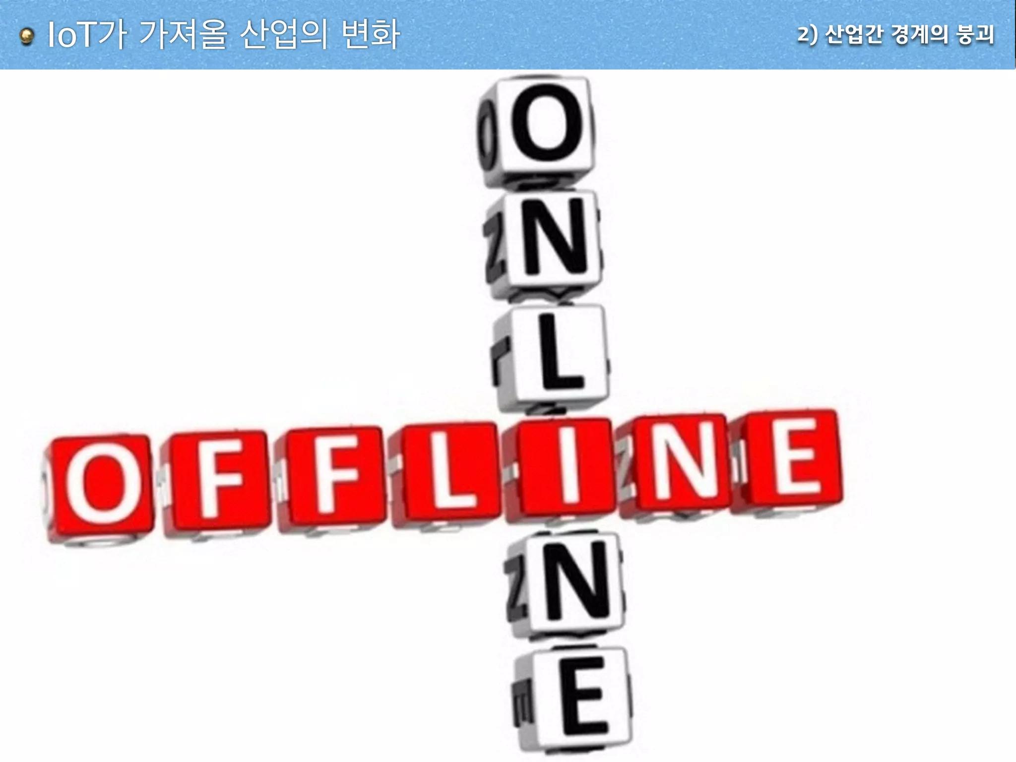 2) 산업간 경계의 붕괴IoT가 가져올 산업의 변화
 