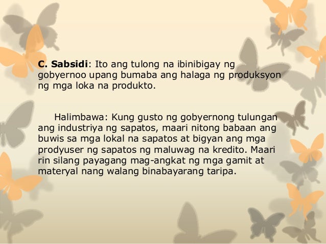 Kalagayan Ng Kalakalang Panlabas Ng Pilipinas Kalakalang Panlabas