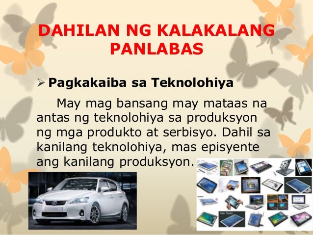 Kalagayan Ng Kalakalang Panlabas Ng Pilipinas Kalakalang Panlabas