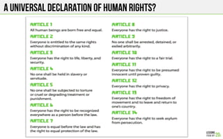 A universal declaration of human rights?
 
