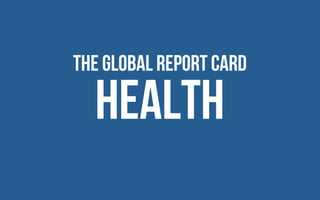 Health
The global report card
 