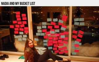 Nadia and my bucket List
 