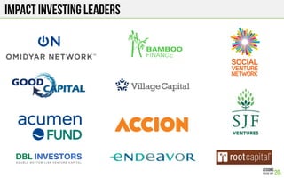 Impact investing leaders
 