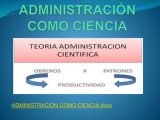 •ADMINISTRACIÓN COMO CIENCIA.docx