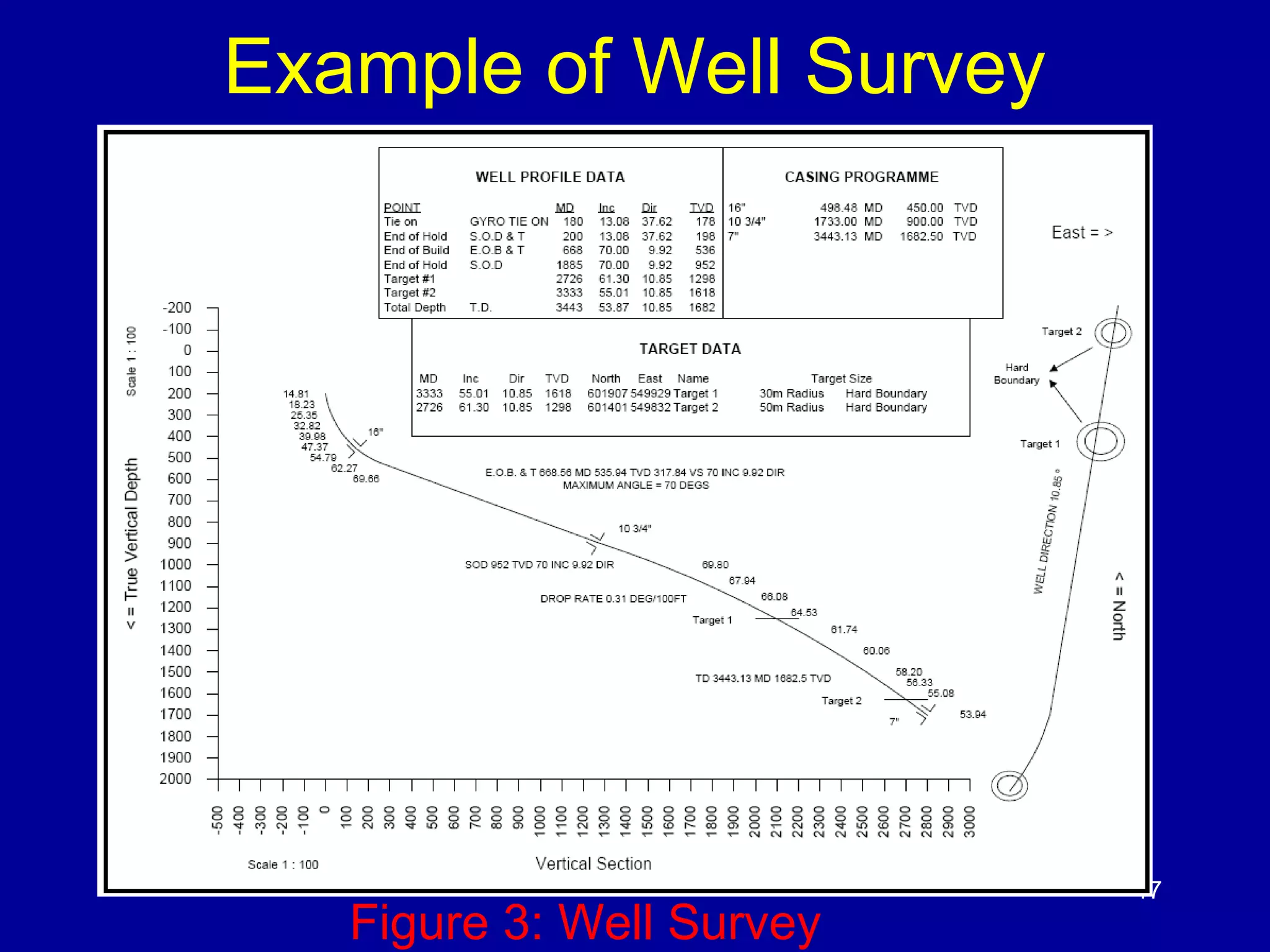 17 
Example of Well Survey 
Figure 3: Well Survey 
 