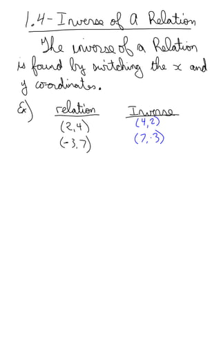 1.4   inverse of a relation