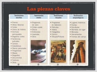 Las piezas claves 
 