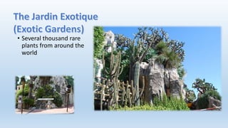 • Several thousand rare
plants from around the
world