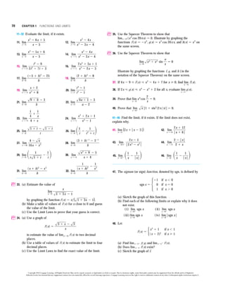 1.6 calculating limits using the limit laws | PDF