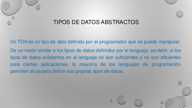 1.1 tipos de datos abstractos