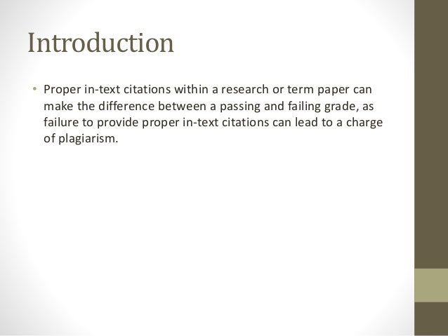 How to do citations in a research paper