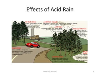 Effects of Acid Rain 
EGEE 102 - Pisupati 6 
 