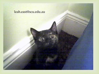 leah.east@scu.edu.au 
 