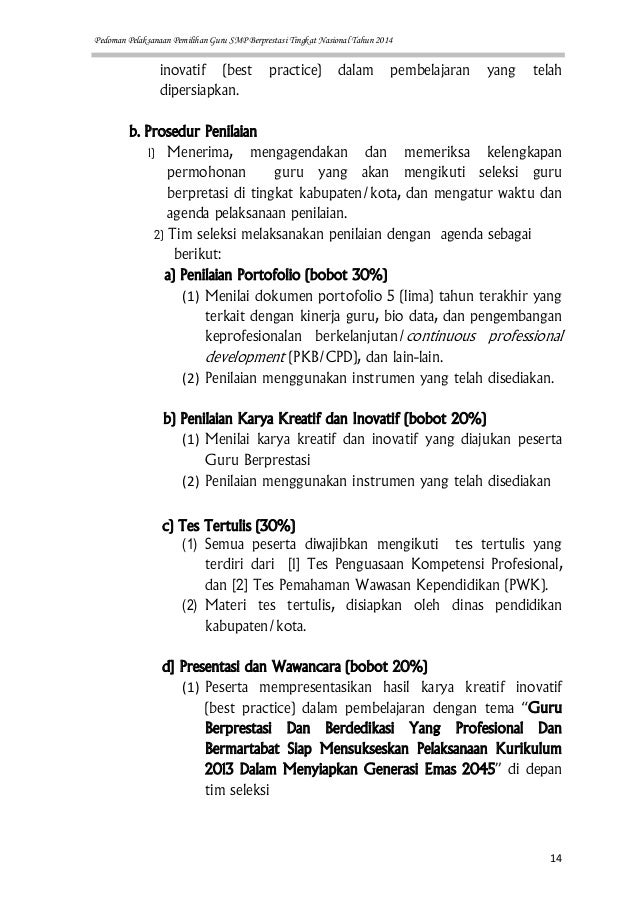1 Pedoman Guru Berprestasi 2014