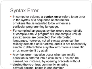 Cont… 
ec201/unit 1/introductory concepts 
38 
 Function block { } 
The function body, also called blo c k can be of 
any 
size. The function always ends with the re turn 
command. 
{ - begin block 
} - end block 
 