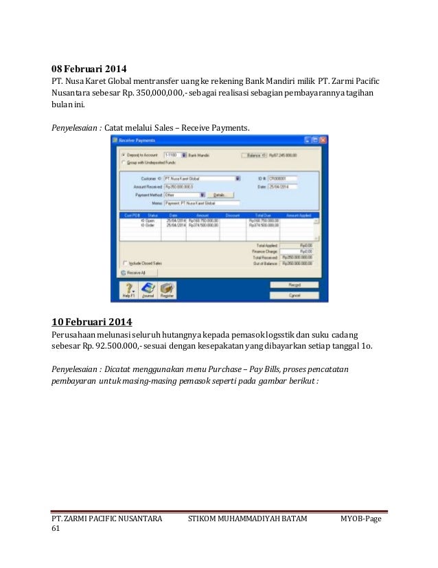 Contoh Soal Myob Perusahaan Manufaktur Dan Penyelesaiannya