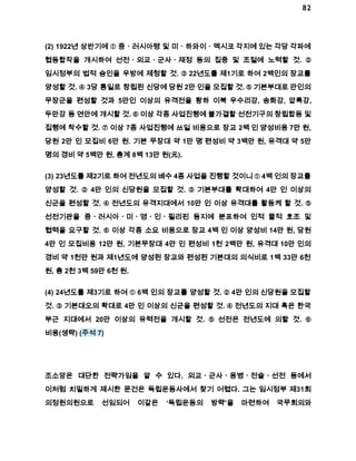 82 
(2) 1922년 상반기에 ① 중ㆍ러시아령 및 미ㆍ하와이ㆍ멕시코 각지에 있는 각당 각파에 
협동합작을 개시하여 선전ㆍ외교ㆍ군사ㆍ재정 등의 집중 및 조절에 노력할 것. ② 
임시정부의 법적 승인을 우방에 제청할 것. ③ 22년도를 제1기로 하여 2백인의 장교를 
양성할 것. ④ 3당 통일로 창립된 신당에 당원 2만 인을 모집할 것. ⑤ 기본부대로 만인의 
무장군을 편성할 것과 5만인 이상의 유격전을 황하 이북 우수리강, 송화강, 압록강, 
두만강 등 연안에 개시할 것. ⑥ 이상 각종 사업진행에 불가결할 선전기구의 창립합동 및 
집행에 착수할 것. ⑦ 이상 7종 사업진행에 쓰일 비용으로 장교 2백 인 양성비용 7만 원, 
당원 2만 인 모집비 6만 원. 기본 무장대 약 1만 명 편성비 약 3백만 원, 유격대 약 5만 
명의 경비 약 5백만 원, 총계 8백 13만 원(元). 
(3) 23년도를 제2기로 하여 전년도의 배수 4종 사업을 진행할 것이니 ① 4백 인의 장교를 
양성할 것. ② 4만 인의 신당원을 모집할 것. ③ 기본부대를 확대하여 4만 인 이상의 
신군을 편성할 것. ④ 전년도의 유격지대에서 10만 인 이상 유격대를 활동케 할 것. ⑤ 
선전기관을 중ㆍ러시아ㆍ미ㆍ영ㆍ인ㆍ필리핀 등지에 분포하여 인적 물적 호조 및 
협력을 요구할 것. ⑥ 이상 각종 소요 비용으로 장교 4백 인 이상 양성비 14만 원, 당원 
4만 인 모집비용 12만 원, 기본무장대 4만 인 편성비 1천 2백만 원, 유격대 10만 인의 
경비 약 1천만 원과 제1년도에 양성된 장교와 편성된 기본대의 의식비로 1백 33만 6천 
원, 총 2천 3백 59만 6천 원. 
(4) 24년도를 제3기로 하여 ① 6백 인의 장교를 양성할 것. ② 4만 인의 신당원을 모집할 
것. ③ 기본대오의 확대로 4만 인 이상의 신군을 편성할 것. ④ 전년도의 지대 혹은 한국 
부근 지대에서 20만 이상의 유력전을 개시할 것. ⑤ 선전은 전년도에 의할 것. ⑥ 
비용(생략) (주석 7) 
조소앙은 대단한 전략가임을 알 수 있다. 외교ㆍ군사ㆍ용병ㆍ전술ㆍ선전 등에서 
이처럼 치밀하게 제시한 문건은 독립운동사에서 찾기 어렵다. 그는 임시정부 제31회 
의정원의원으로 선임되어 이같은 ‘독립운동의 방략’을 마련하여 국무회의와 
 