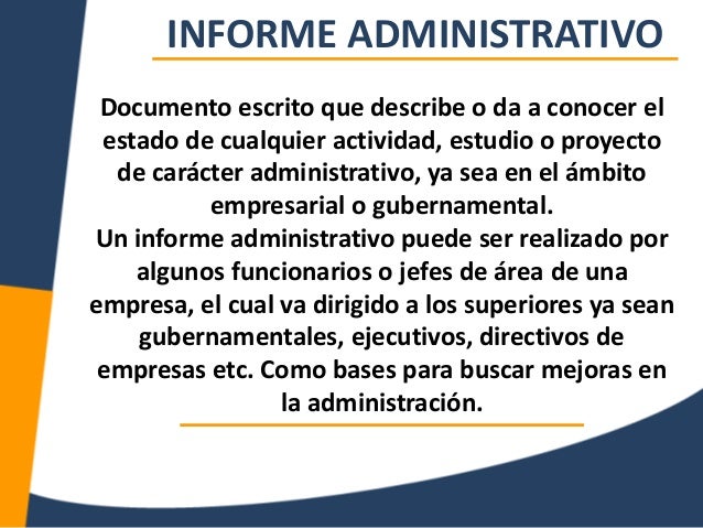 1. Redacción de informes. Características