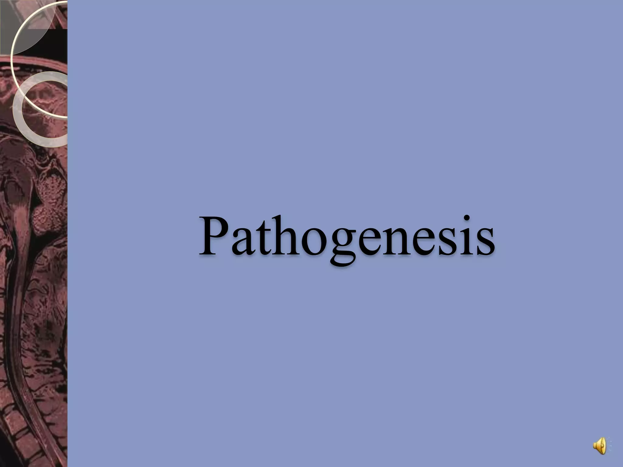 Pathogenesis 
 