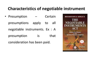 Invorment Instrument Negotiable Instruments Act - Legal Environment of Business - Business ...