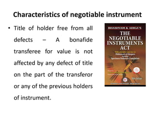 Negatiale Negotiable Instruments Act - Legal Environment of Business - Business ...