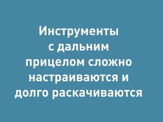 Выигрыш в деньгах = 
проигрыш во времени 
 