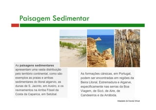 Paisagem Sedimentar 
Adaptado de Escola Virtual 
 