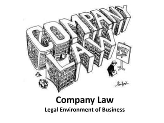 Company Law 
Legal Environment of Business 
 