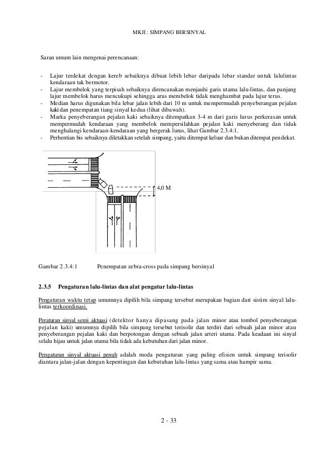 (MKJI) manual kapasitas jalan indonesia