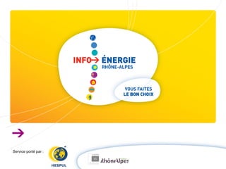 Service porté par : 
