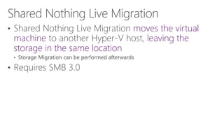 moves the virtual machineleaving the storage in the same location  