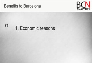 Bcn Analytics An Opportunity For Barcelona Ppt