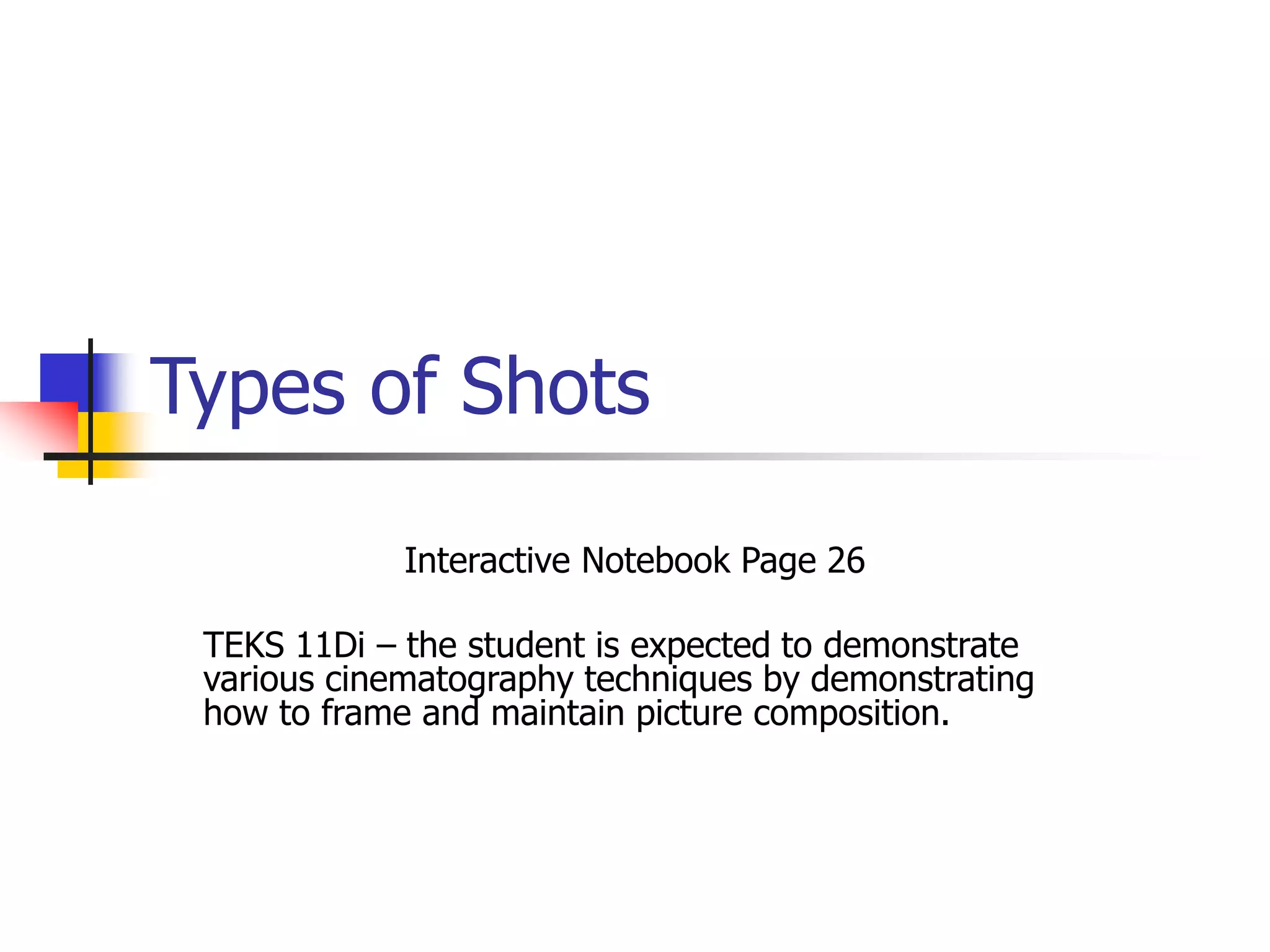 1. camera shots framing | PPTX