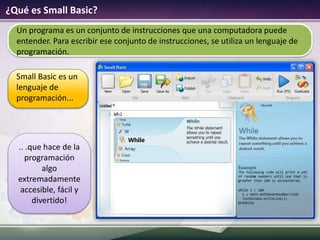 Introducción a Small Basic | PPTX