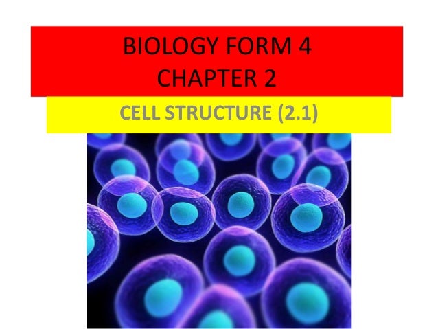 BIOLOGY FORM 4 CHAPTER 2 PART 1 CELL STRUCTURE