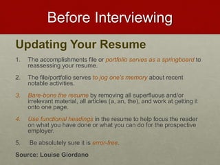 How to prepare for an interview | PPTX