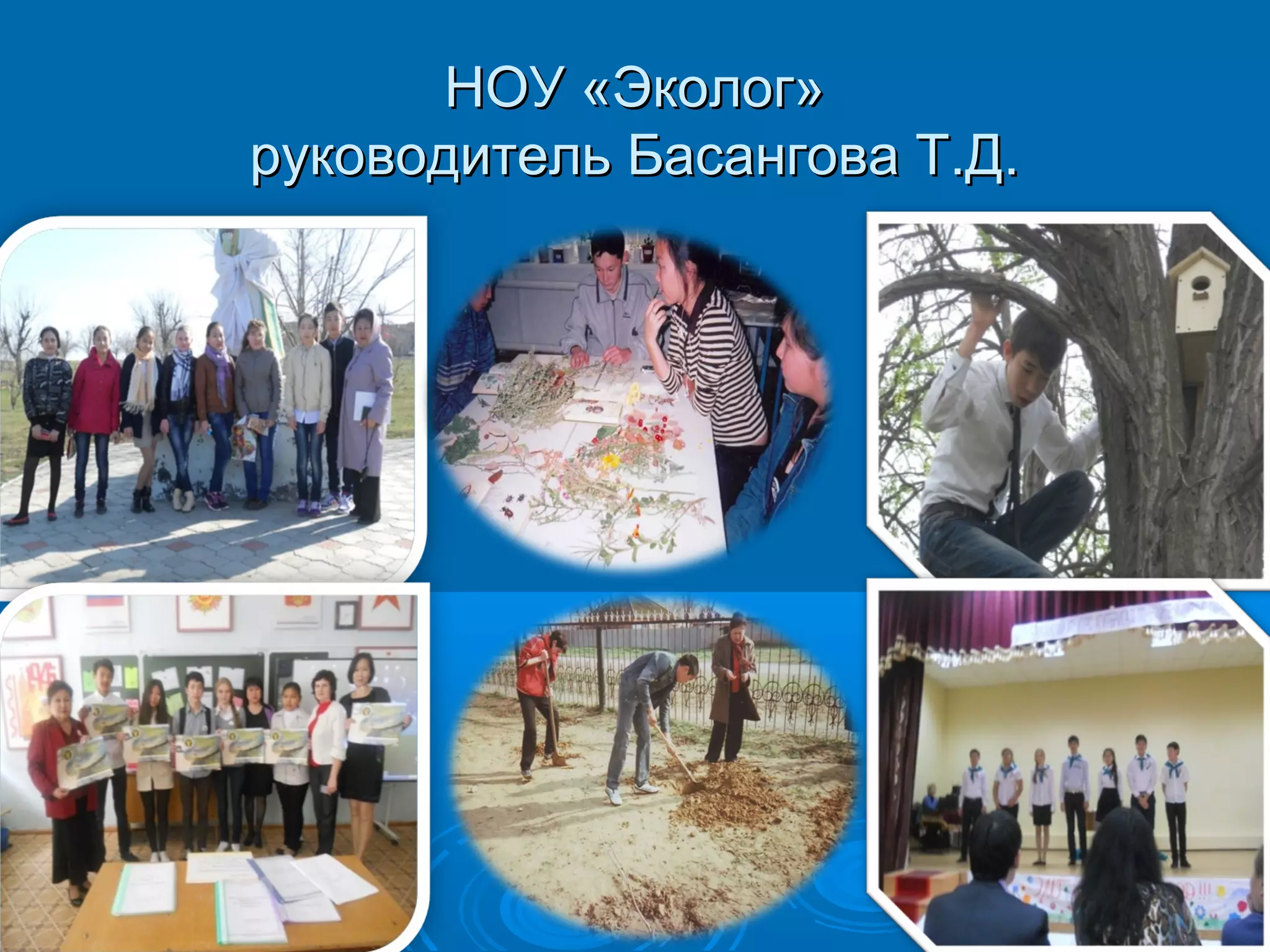 ННООУУ «ЭЭккооллоогг» 
ррууккооввооддииттеелльь ББаассааннггоовваа ТТ..ДД.. 
 