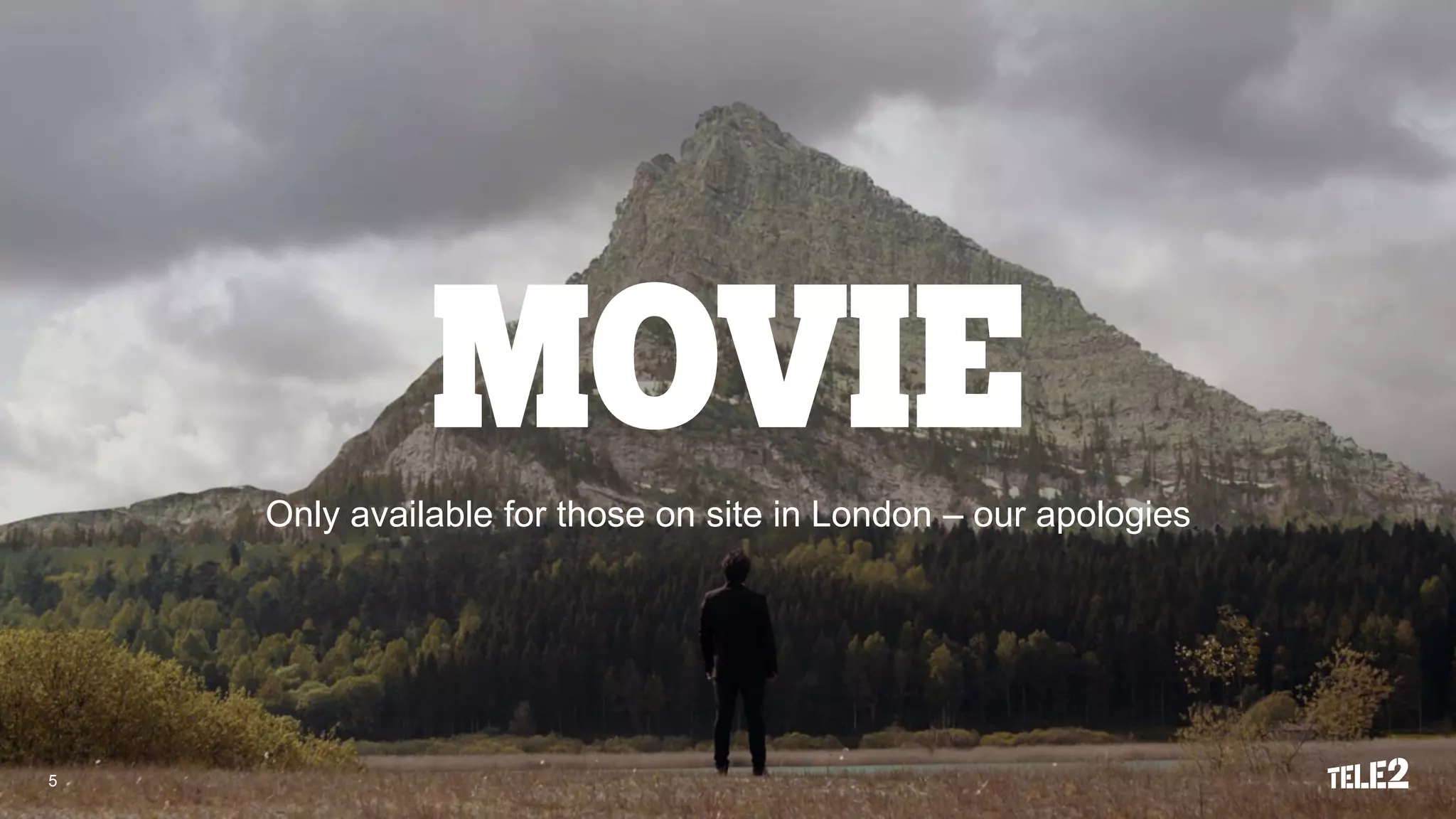 5
Only available for those on site in London – our apologies