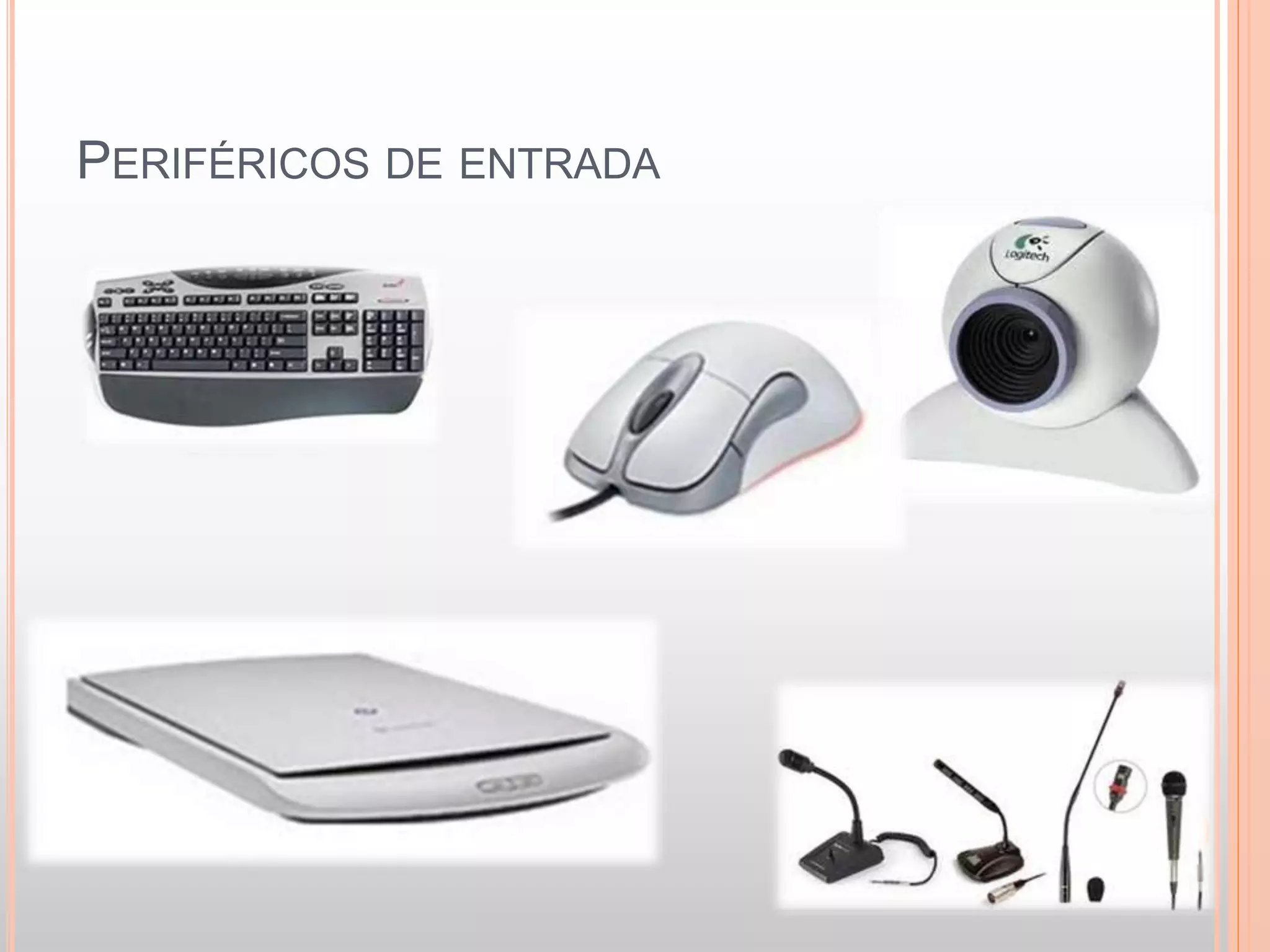 PERIFÉRICOS DE ENTRADA 
 