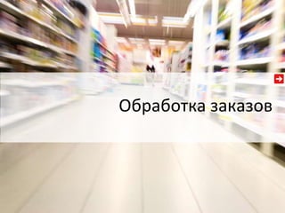 Обработка заказов 
 