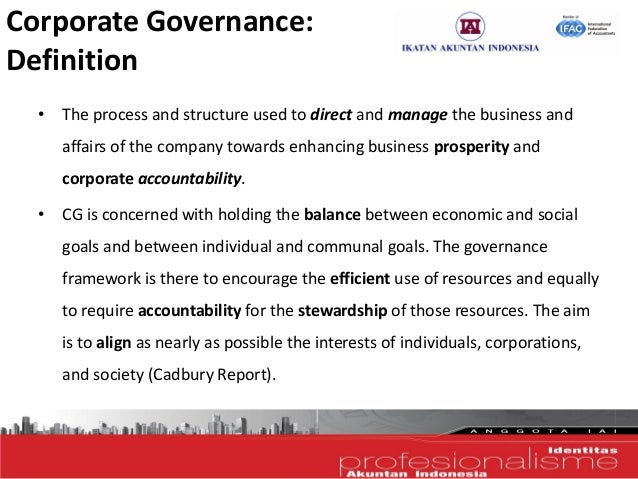 definition of corporate governance in healthcare The term ‘corporate governance’ is often bandied about, but rarely explained in the context of a framework which can be applied to a variety of enterprise types. definition of corporate governance in healthcare The term ‘corporate governance’ is often bandied about, but rarely explained in the context of a framework which can be applied to a variety of enterprise types.