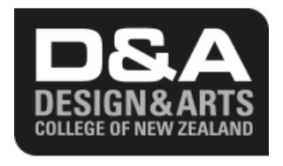 Admission in D&A Design & Arts College of New Zealand & Elite International School, New Zealand