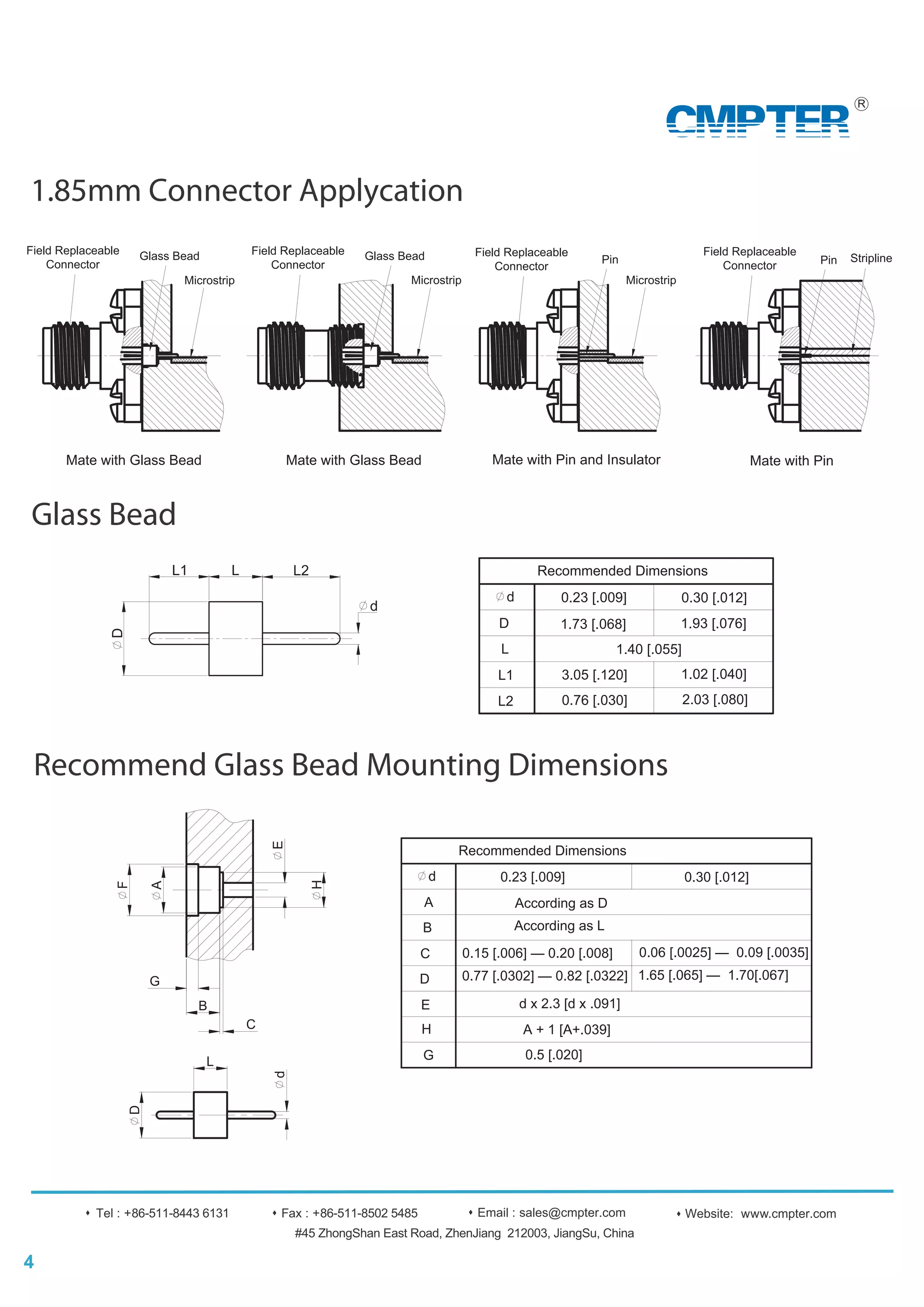 1.85mm connector Catalog PDF
