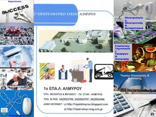 Ηλεκτρολογία
ς,
Ηλεκτρονικής
&
Αυτοματισμού
Γεωπονίας,
Τεχνολογία
ς
Τροφίμων
&
Διατροφής
35
 