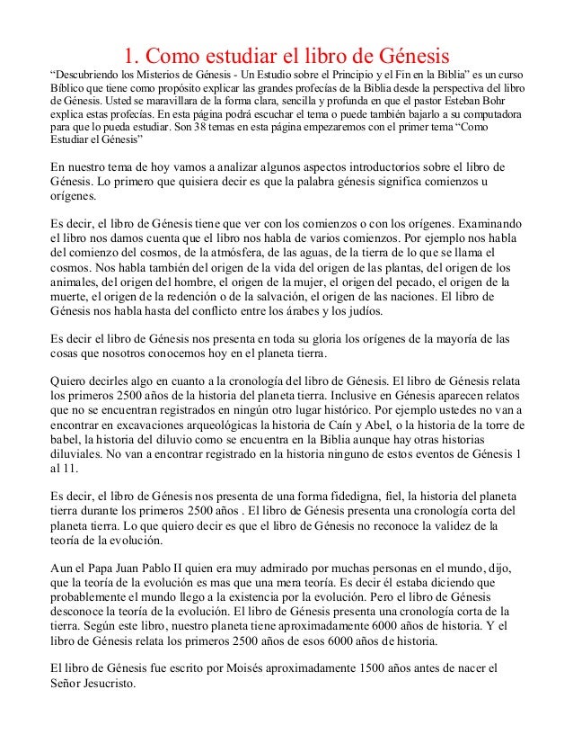 estudiar el libro de genesis estudiar el libro de genesis