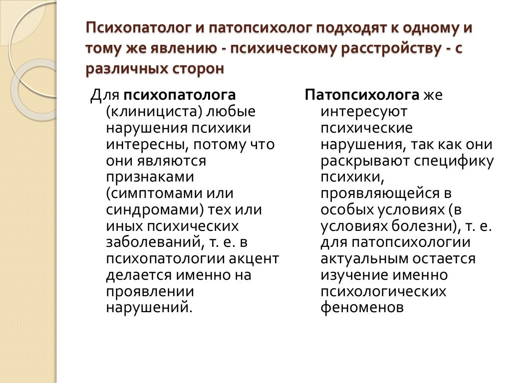 История становления и развития патопсихологии. Шпаргалка: История развития патоп