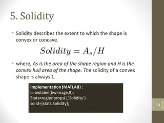 Solidity Shape Feature Shape Features | PPT